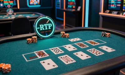 Blackjack-Pro-Tisch mit hohem RTP-Wert und t&uuml;rkisem Neonfilz im Betsson Online Casino