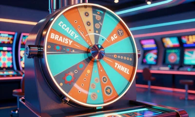 Buntes Crazy Time Money-Wheel im Betsson Live Casino online mit Neonbeleuchtung